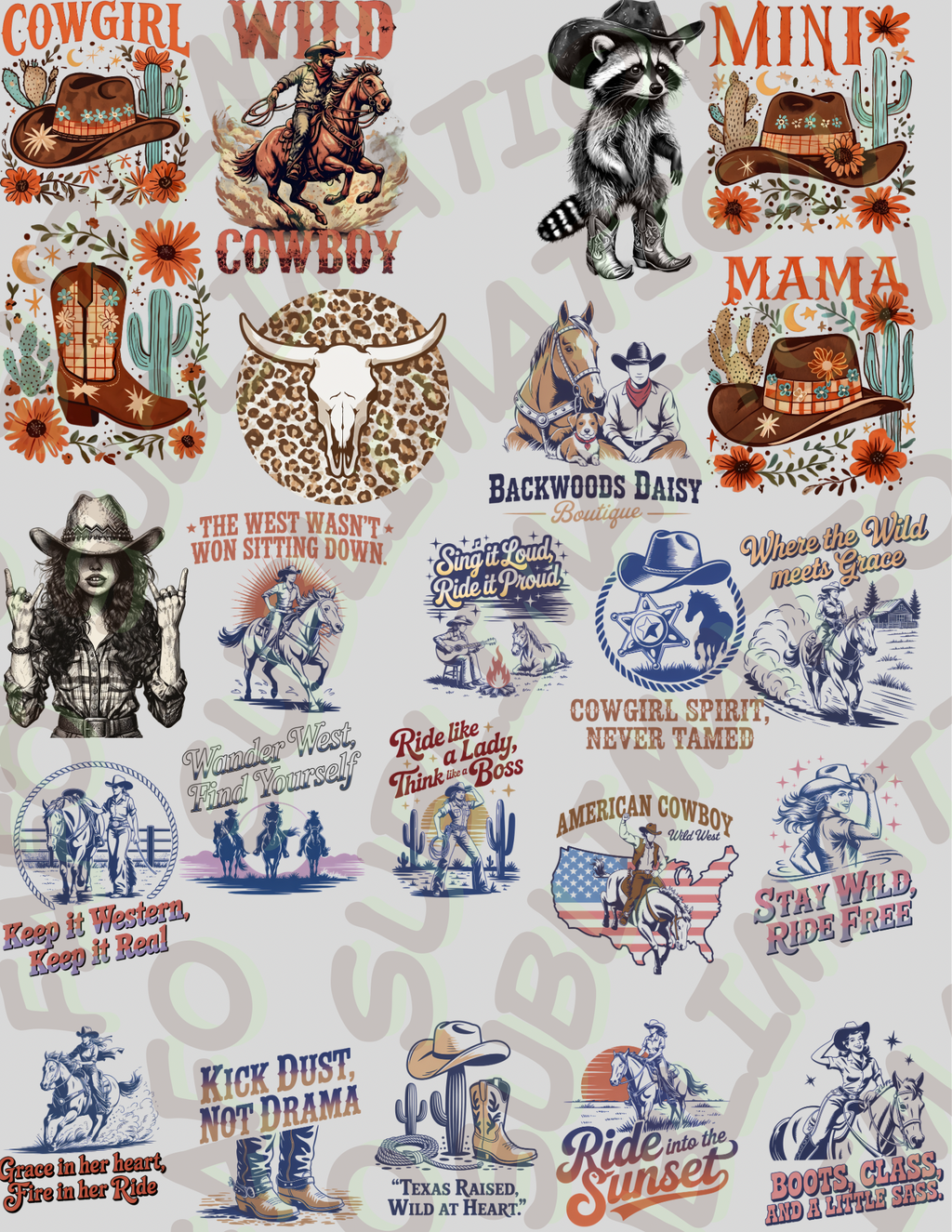 Cowboy/ Cowgirl Designs