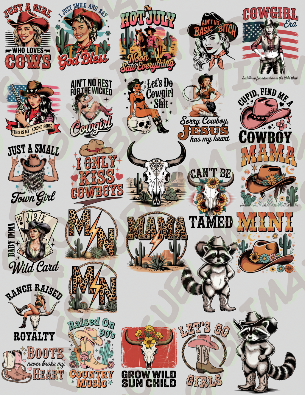 Cowboy/ Cowgirl Designs