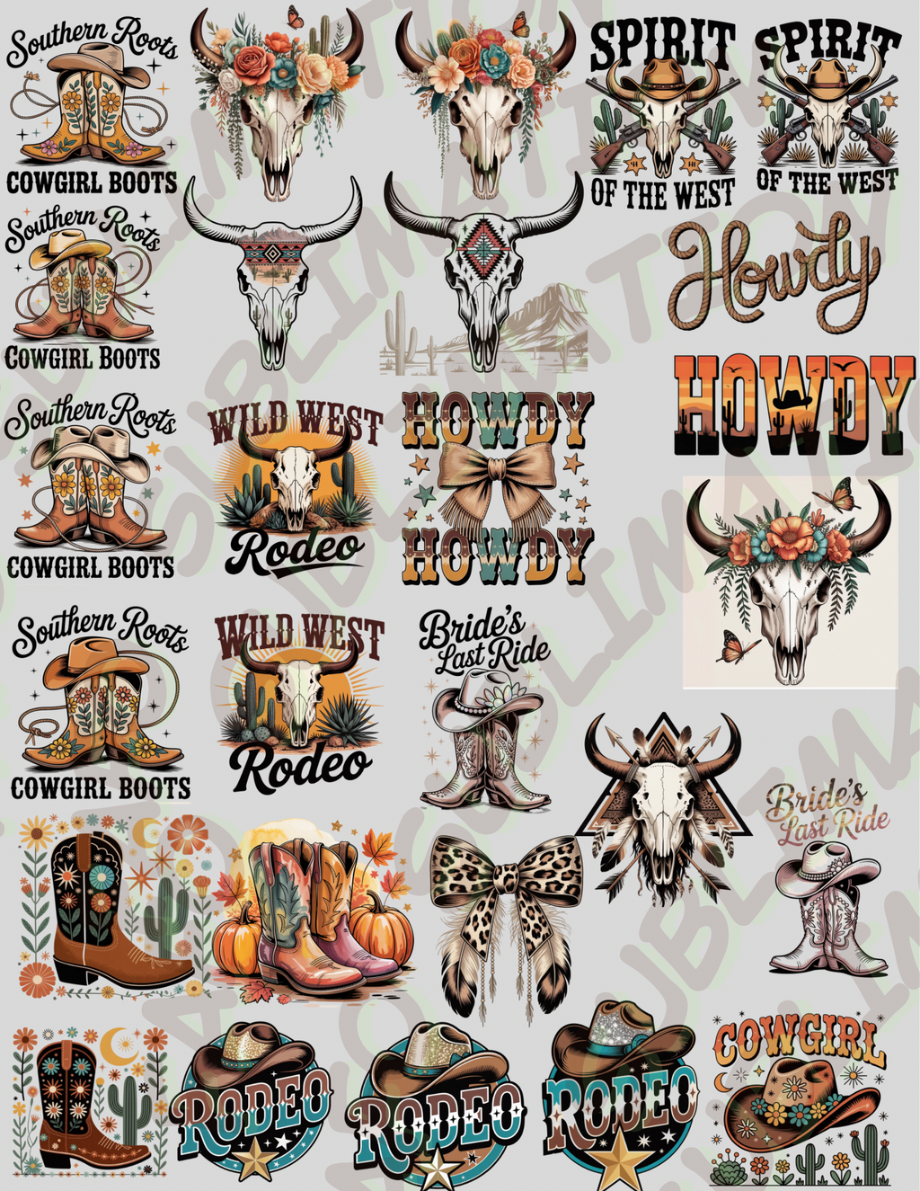 Cowboy/ Cowgirl Designs