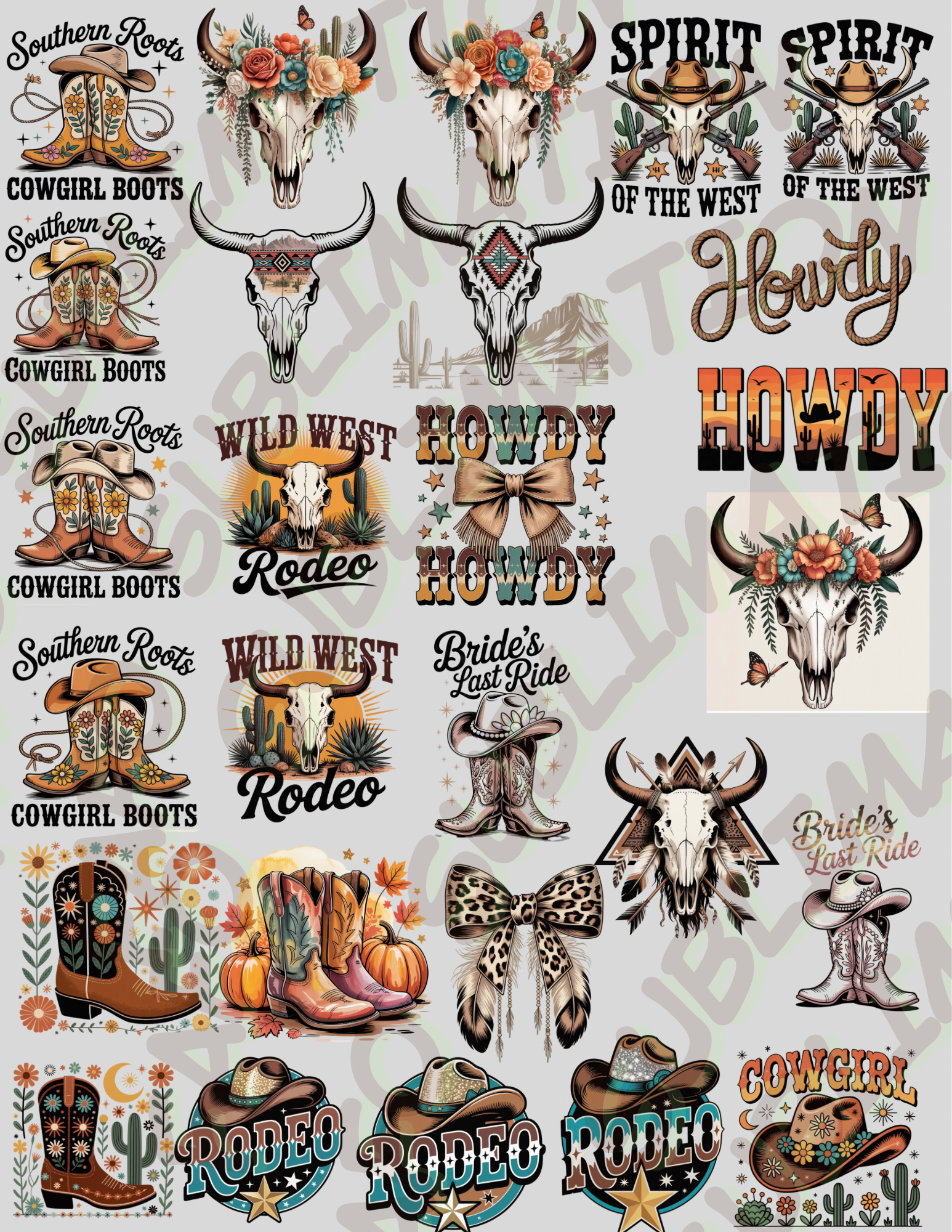 Cowboy/ Cowgirl Designs