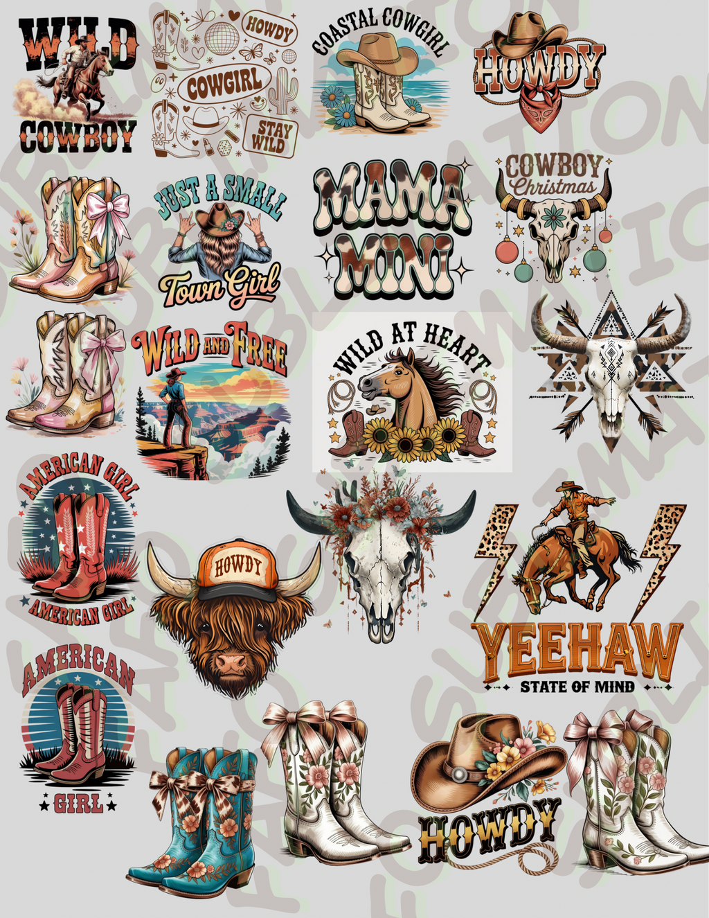 Cowboy/ Cowgirl Designs