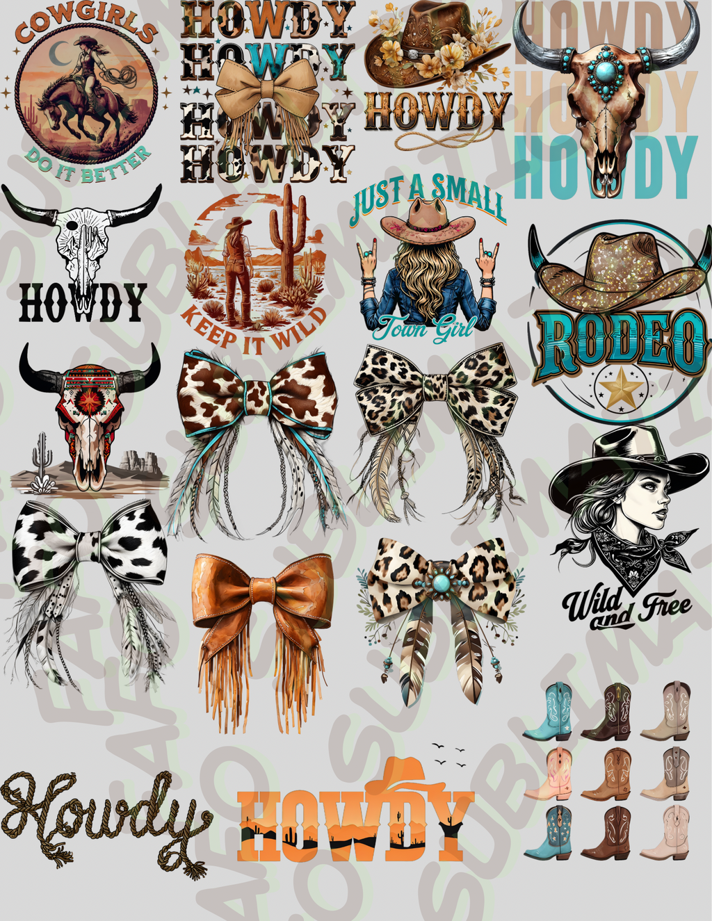Cowboy/ Cowgirl Designs