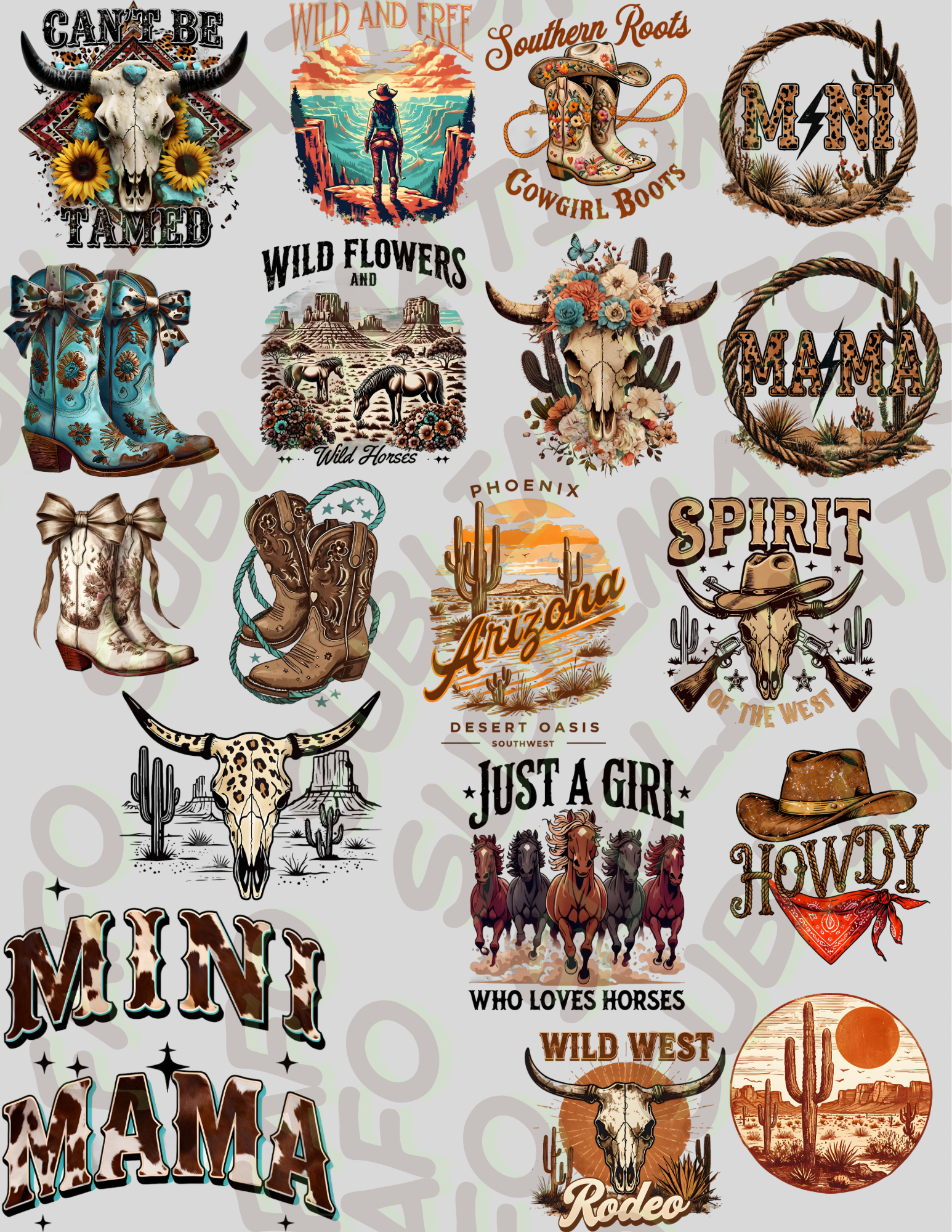 Cowboy/ Cowgirl Designs